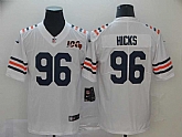 Nike Bears 96 Akiem Hicks White 2019 100th Season Alternate Classic Vapor Untouchable Limited Jersey,baseball caps,new era cap wholesale,wholesale hats